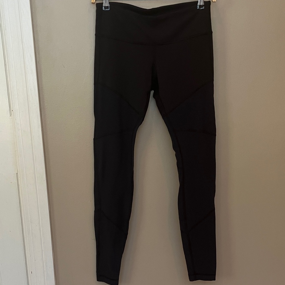Lululemon Black/blue High-Waisted Leggings